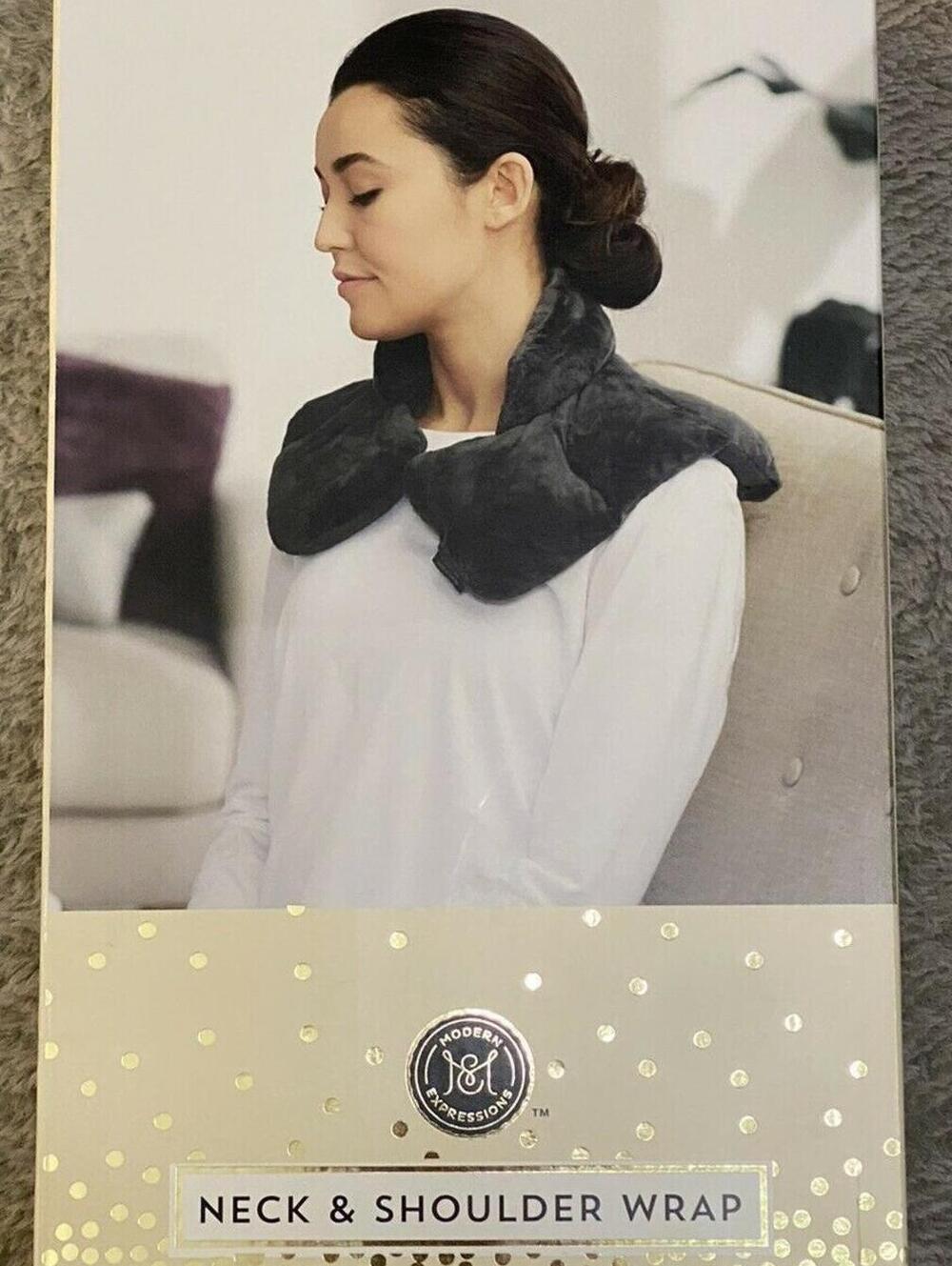 Modern Expressions Gray Neck Shoulder Wrap Aromatherapy Weighted Stress Healing